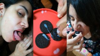 Dropmasti sexy horny Muslim girl blowjob dekar Cum Wala Oreo Kha Rahi Hai Must watch viral mms